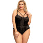 QUEEN LINGERIE - TEDDY DENTELLE NOIRE S/M QUEEN LINGERIE
