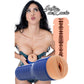 Realistic Julia de Lucia masturbator with ribbed interior and lifelike design for enhanced pleasure and realistic experience.