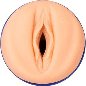 Realistic Julia de Lucia porn star masturbator with soft, ribbed texture for a lifelike experience.