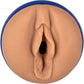 Realistic Ginebra Bellucci masturbator with textured interior and tight opening for intense stimulation.