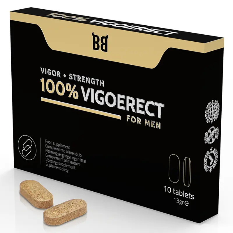 BLACK BULL - 100% VIGOERECT VIGOR + STRENGTH FOR MEN 10 TABLETS - LoveYou.lv