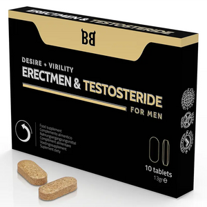 BLACK BULL - ERECTMEN & TESTOSTERIDE POWER AND TESTOSTERONE FOR MEN 10 CAPSULES - LoveYou.lv