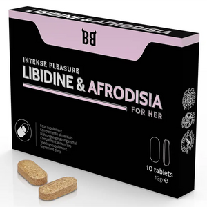 BLACK BULL - LIBIDINE & AFRODISIA INTENSE PLEASURE FOR HER 10 TABLETS - LoveYou.lv