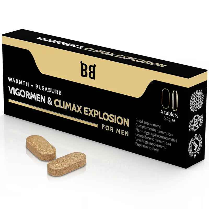 BLACK BULL - VIGORMEN & CLIMAX EXPLOSION GREATER PLEASURE FOR MEN 4 CAPSULES - LoveYou.lv