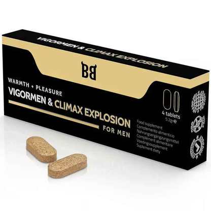 BLACK BULL - VIGORMEN & CLIMAX EXPLOSION GREATER PLEASURE FOR MEN 4 CAPSULES - LoveYou.lv