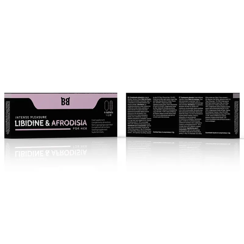 BLACK BULL - LIBIDINE & AFRODISIA PLAISIR INTENSE POUR SES 4 COMPRIMES - LoveYou.lv