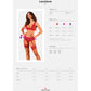 OBSESSIVE - LACELOVE КОМПЛЕКТ ИЗ ТРЕХ ПРЕДМЕТОВ КРАСНЫЙ XS/S