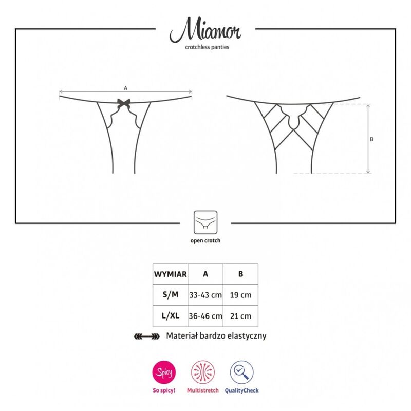OBSESSIVE - MIAMOR HÖSCHEN OHNE OBERTEIL S/M OBSESSIVE HÖSCHEN und TANGA