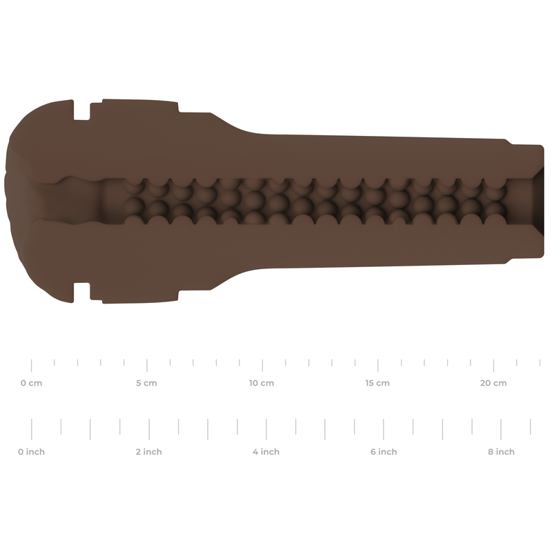 KIIROO - FEEL STROKER MASTURBATOR STIMULATOR - DARK BROWN KIIROO