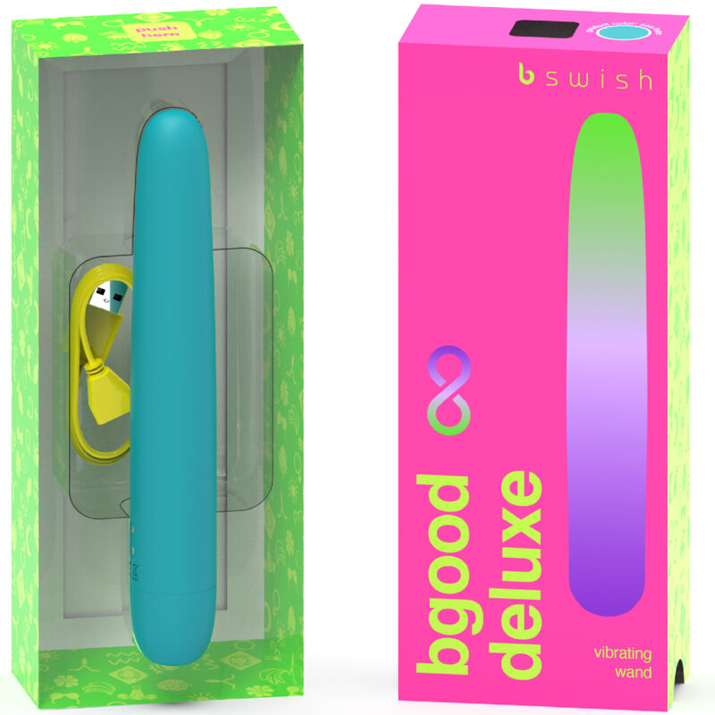 B SWISH - VIBRATEUR RECHARGEABLE BGOOD INFINITE DELUXE SILICONE BLEU B SWISH