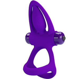 PRETTY LOVE - VIBRATOR RING 10 VIBRATIONS VIOLET SILICONE PRETTY LOVE MALE