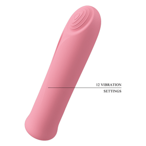 PRETTY LOVE - CURTIS MINI SUPER POWER VIBRATOR 12 РОЗОВЫХ СИЛИКОНОВЫХ ВИБРАЦИИ