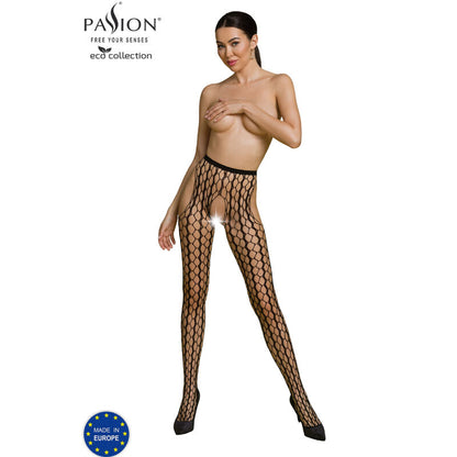 PASSION - EKO KOLEKCIJA BODYSTOCKING ECO S007 BLACK