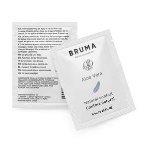 BRUMA Aloe Vera Sliding Gel 6ml packet for intimate comfort and smooth lubrication