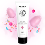 BRUMA Aloe Vera Sliding Gel 100ml with sweets flavor, perfect for smooth and sensual moments, enriched with aloe vera properties.
