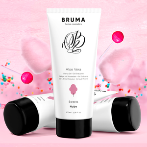 BRUMA Aloe Vera Sliding Gel Sweets Flavor 100 ml, intimate lubrication with natural aloe vera properties.