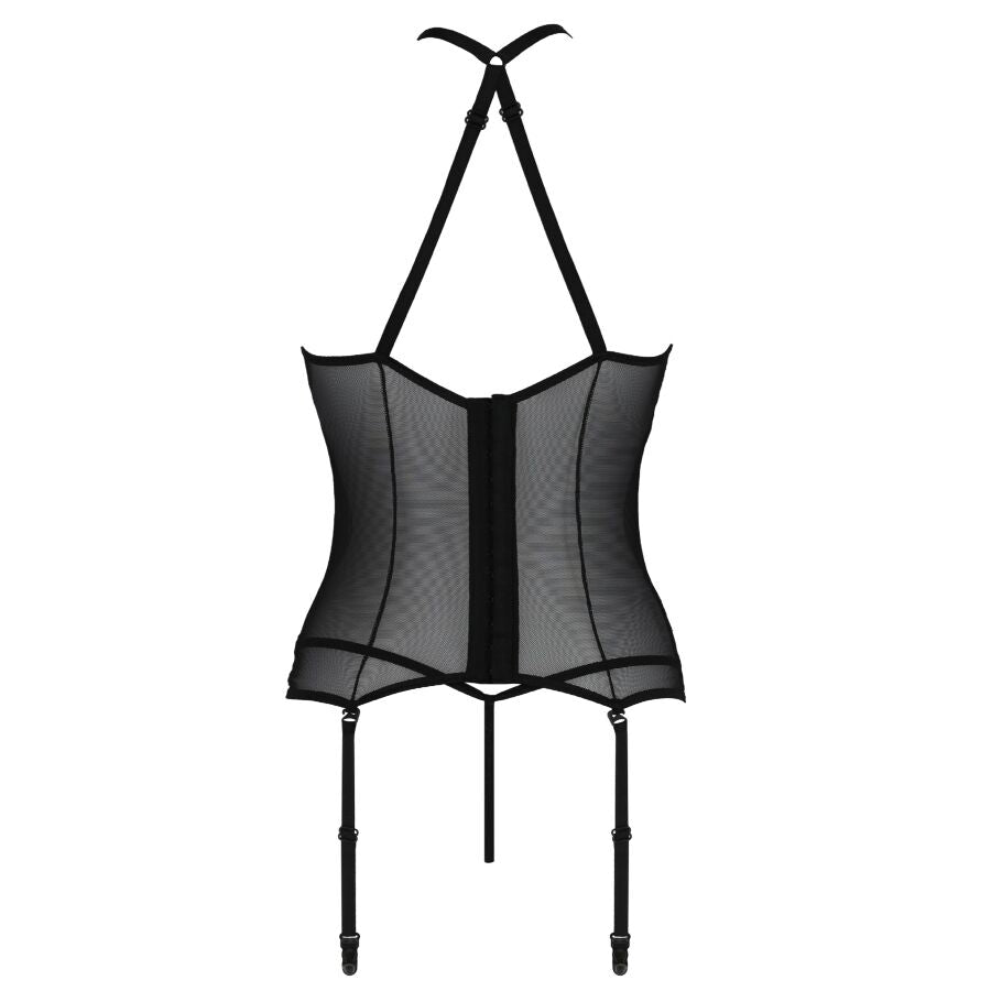 PASSION - CORSET SATARA LIGNE ÉROTIQUE NOIR S/M PASSION FEMME