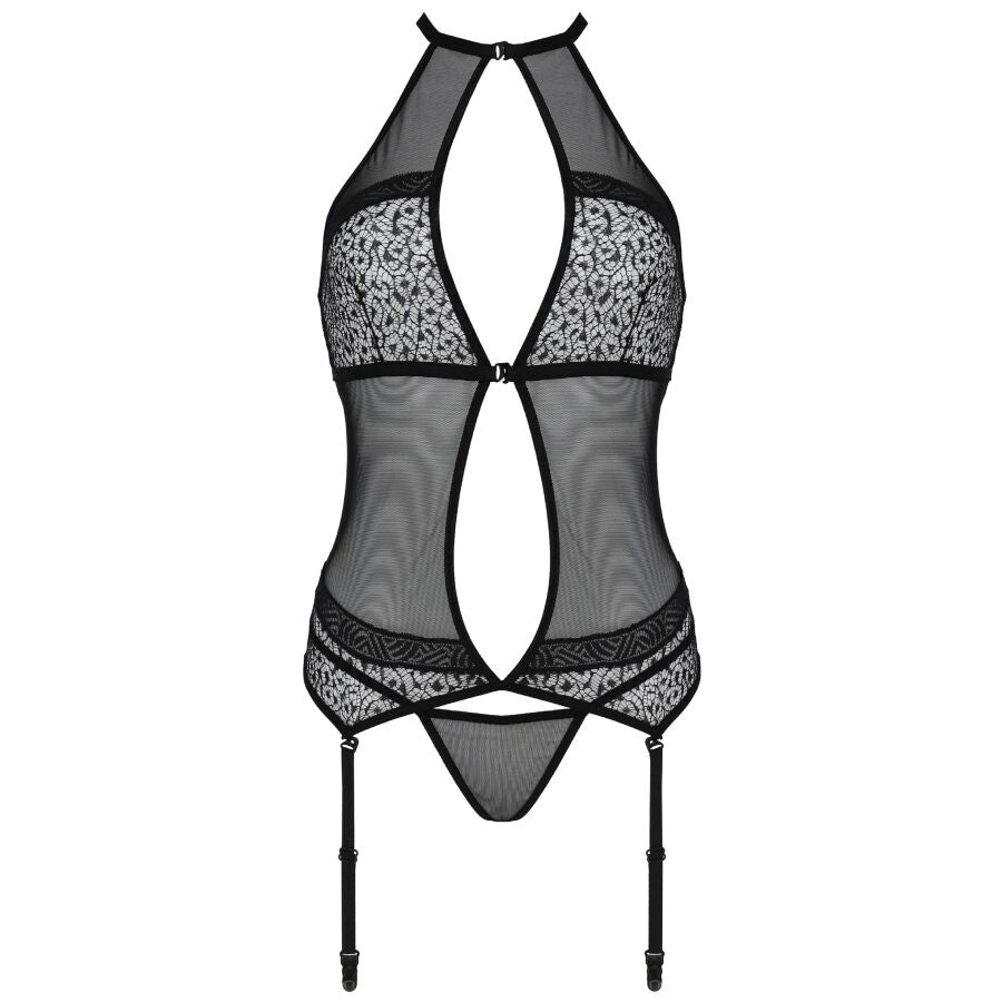 PASSION - CORSET SATARA LIGNE ÉROTIQUE NOIR S/M PASSION FEMME