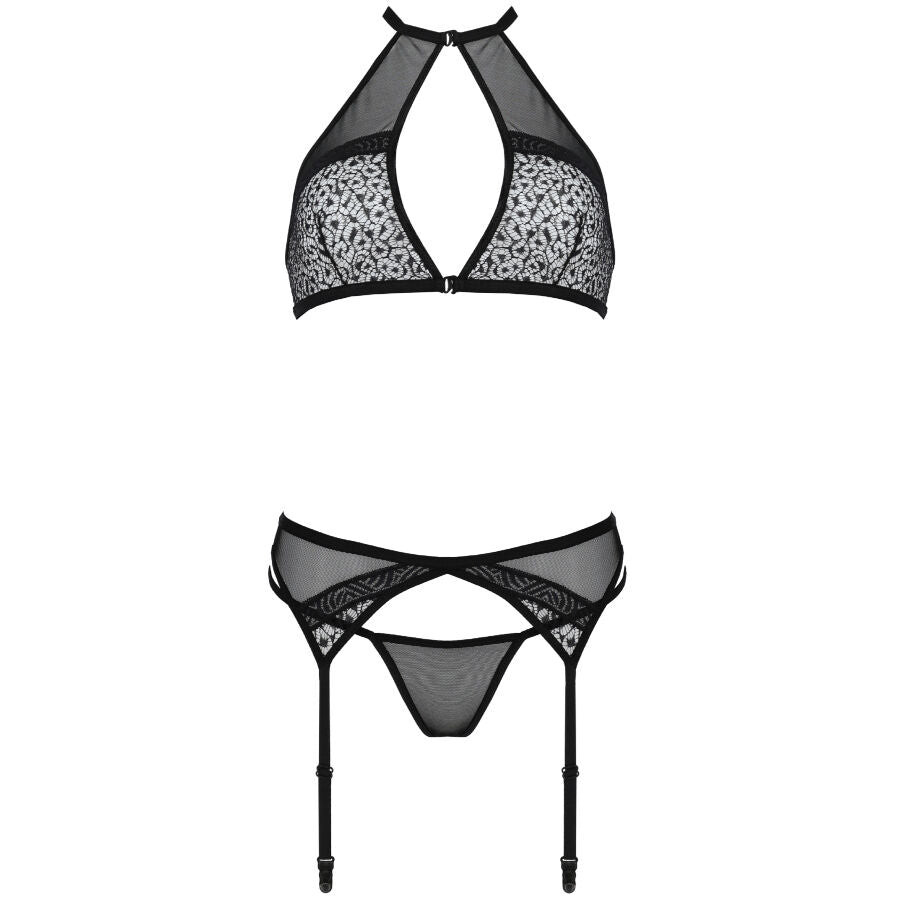 PASSION - SATARA SET EROTIK LINIE SCHWARZ S/M PASSION FRAU SETS