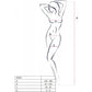 PASSION - BS095 BLACK BODYSTOCKING VIENS IZMĒRS