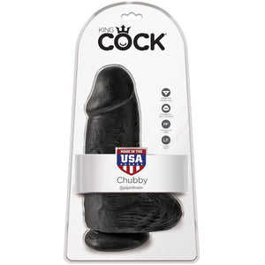 KING COCK - CHUBBY REALISTIC PENIS 23 CM BLACK KING COCK