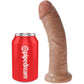 KING COCK - REĀLISTS PENIS 19,5 CM KARAMELE