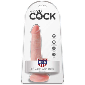 KING COCK - REALISTIC PENIS WITH BALLS 13.5 CM LIGHT KING COCK