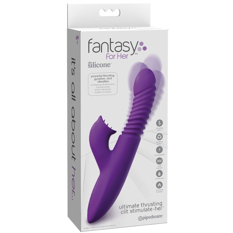 FANTASY FOR HER - CLITORIS STIMULATOR WITH HEAT OSCILLATION AND VIBRATION FUNCTION VIOLET FANTASY FOR HER