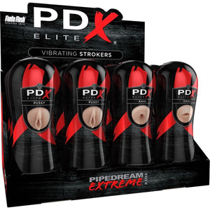 PDX ELITE - НАБОР STROKER 12 ЕДИНИЦ: 6X ВАГИНА, 3X АНО, 3X РОТ