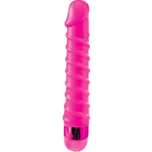 CLASSIX - CANDY TWIRL VIBRATING MASSAGER 16.5 CM PINK
