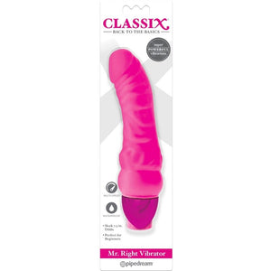 CLASSIX - VIBRIERENDER DILDO MR. RECHTS MULTI-SPEED 15,5 CM ROSA CLASSIX