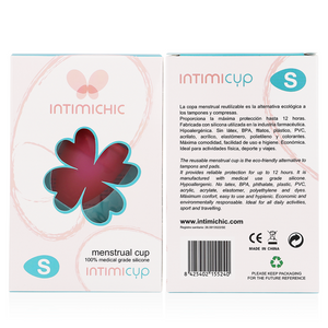 INTIMICHIC — MENSTRUĀLĀ KAUSS MEDICĪNISKĀS KLASES SILIKONS — S IZMĒRS