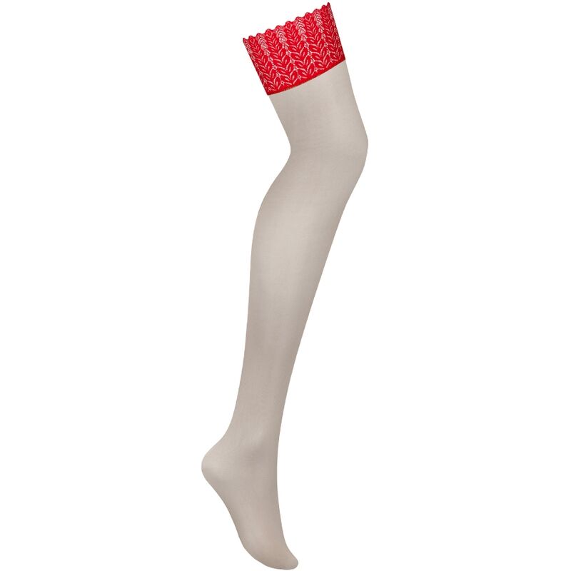 OBSESSIVE - INGRIDIA STOCKINGS RED M/L OBSESSIVE GARTER & STOCKINGS