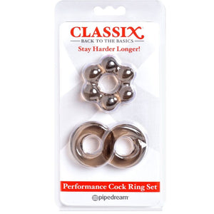 CLASSIX - SET AUS 2 RINGEN GRAUER PENIS CLASSIX