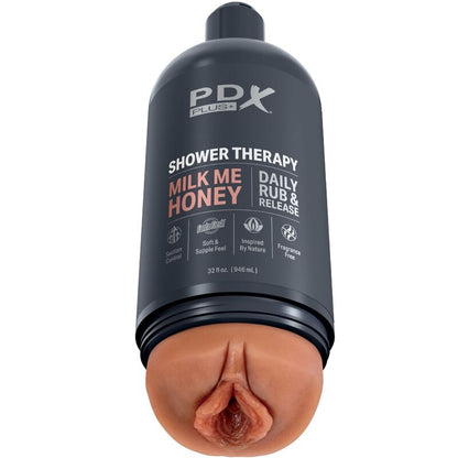 PDX PLUS — STROKER MASTURBATOR DISKRĒTAS PUDELES DIZAINA MILK ME HONEY CANDY ŠAMPŪNS