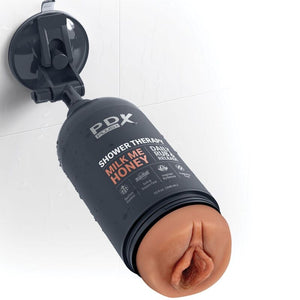 PDX PLUS — STROKER MASTURBATOR DISKRĒTAS PUDELES DIZAINA MILK ME HONEY CANDY ŠAMPŪNS