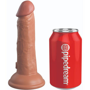 KING COCK - ELITE REALISTIC SILICONE DILDO 15.2 CM CARAMEL KING COCK