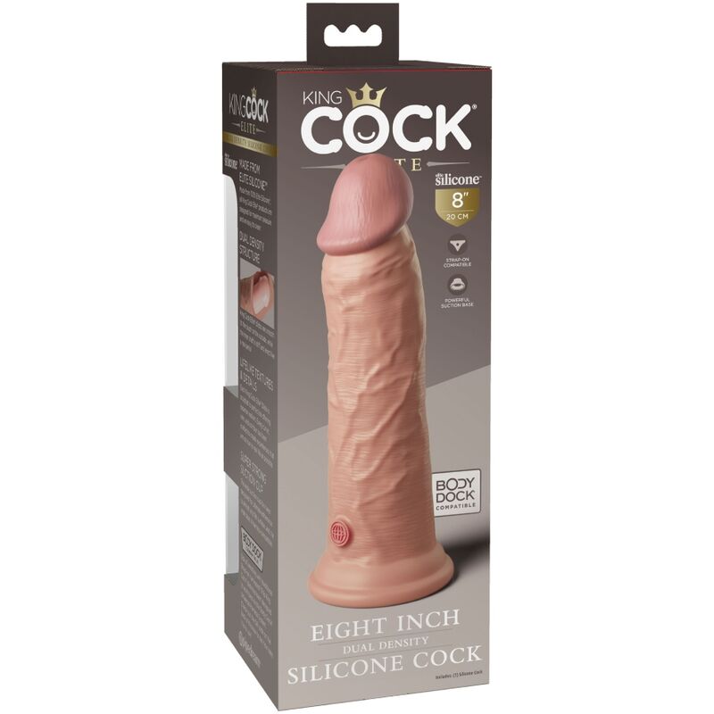 KING COCK - ELITE REALISTIC SILICONE DILDO 20.3 CM KING COCK