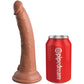 KING COCK — ELITE ĒRTA REGULĒJAMĀ IEKĀRTA AR DILDO 17,8 CM