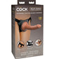 KING COCK — ELITE ĒRTA REGULĒJAMĀ IEKĀRTA AR DILDO 17,8 CM