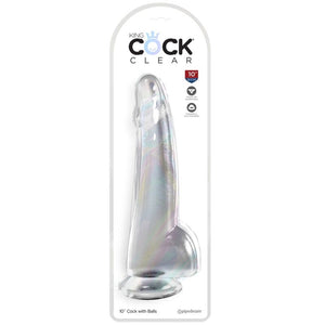 KING COCK - ПРОЗРАЧНЫЙ ДИЛДО С ЯИЧКАМИ 19 СМ ПРОЗРАЧНЫЙ