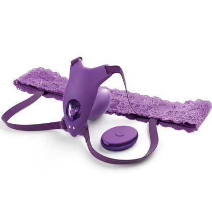 FANTASY FOR HER - BUTTERFLY HARNESS G-SPOT WITH VIBRATOR, RECHARGEABLE & REMOTE CONTROL VIOLET FANTASY FOR HER