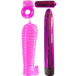 CLASSIX - KIT POUR COUPLES AVEC ANNEAU, GAINE ET BALLES ROSE CLASSIX