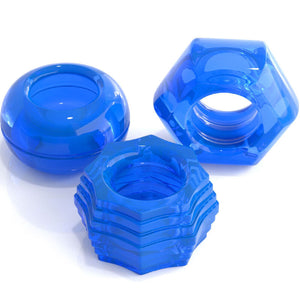 CLASSIX - SET MIT 3 BLAUEN PENISRINGEN CLASSIX