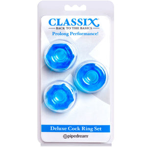 CLASSIX - SET MIT 3 BLAUEN PENISRINGEN CLASSIX