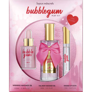 BIJOUX - ИГРОВОЙ НАБОР INDISCRETS BUBBLEGUM С МАСЛЯНЫМ ГЕЛЕМ И БЛЕСКОМ ДЛЯ ГУБ