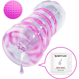 PRETTY LOVE - FANTASY MALE MASTURBATOR WITH INTERNAL SPIRAL AND TRANSPARENT BALLS PRETTY LOVE MALE