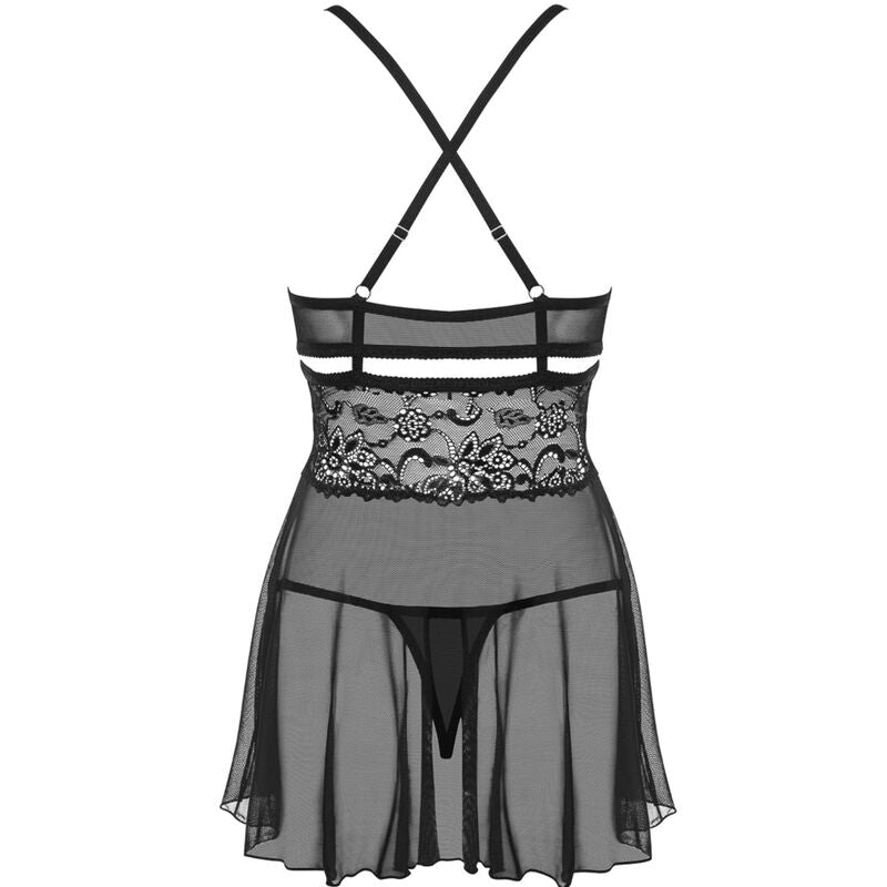 OBSESSIVE – 838-BAB-1 BABYSIDE & THONG SCHWARZ S/M OBSESSIVE BABYDOLL