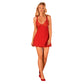OBSESSIVE - LUVAE BABYDOLL &amp; TANGA RED S/M