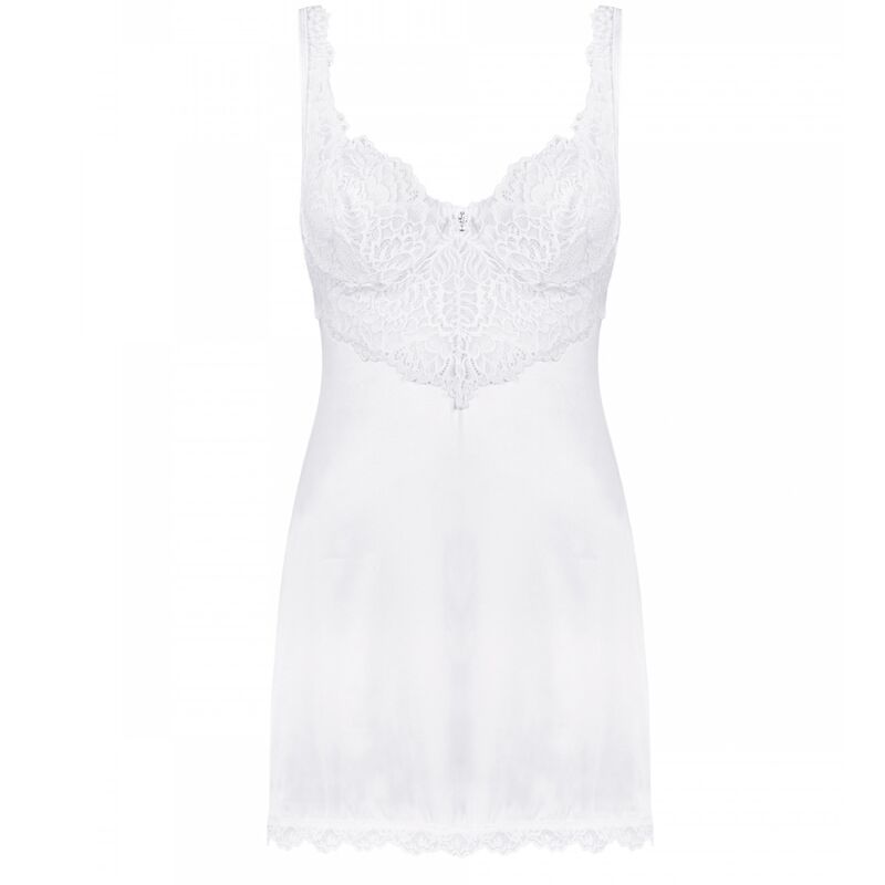 OBSESSIVE - CHEMISE AMOR BLANCO & STRING BLANC S/M OBSESSIVE CHEMISE
